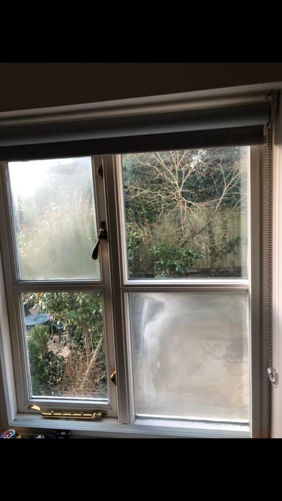 Misted Window (Before)